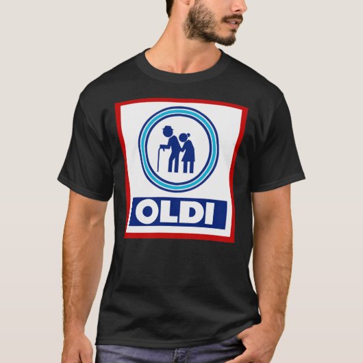 Funny Aldi Nord kaart, verjaardagskaart voor gepen T-shirt (Voorkant)