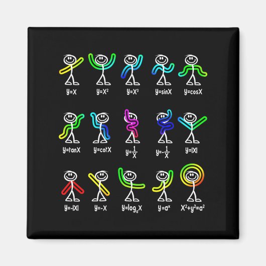 Funny Algebra Dance Function Math Teacher Geek Ner Magneet (Voorkant)