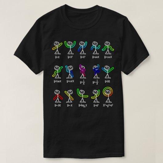 Funny Algebra Dance Function Wiskunde Teacher Geek T-shirt (Design voorkant)