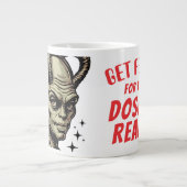 Funny alien hypodermic needle dose of reality extra grote beker (Voorkant)