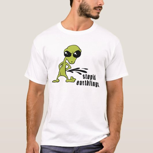 Funny Alien t-shirt (Voorkant)