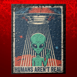 Funny Alien UFO-ruimtecomplot Legpuzzel