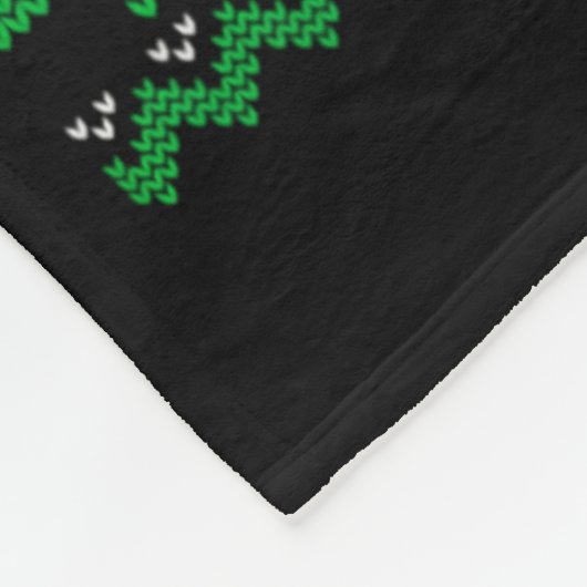 Funny Alien Ufo Santa Sleigh Ugly Christmas Sweate Fleece Deken (Hoek)