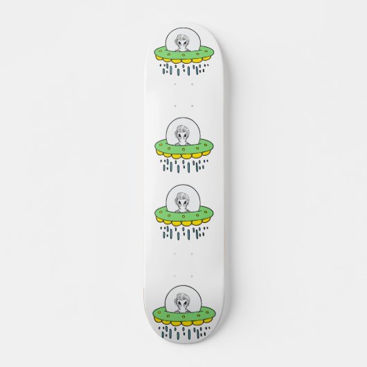 Funny Alien UFO Skateboard (Voorkant)