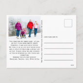 Funny All is geen Calm Holiday Photo Briefkaart (Achterkant)