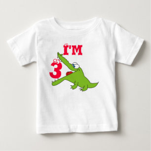Funny Alligator 3rd Birthday T Shirt, Shirten