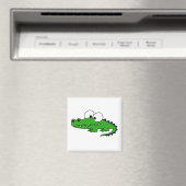 Funny Alligator Cartoon Magneet (Insitu (Vaatwasser))