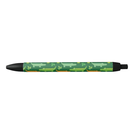Funny Alligator Crocodile Pattern Pens Zwarte Inkt Pen (Voorkant)
