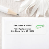 Funny Alligator Echo Art Etiket (Insitu)