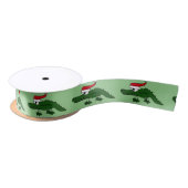 Funny Alligator in Santa Hat-kerstlint Lint (Spoel)