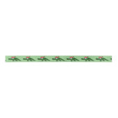 Funny Alligator in Santa Hat-kerstlint Lint (Voorkant)