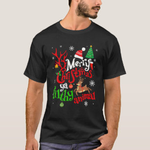 Funny Alone bij thuisfilms Zalig kerstfeest je ben T-shirt