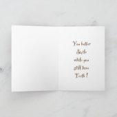 Funny Alpaca Birthday Card Kaart (Binnen)