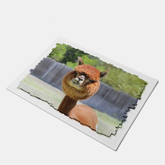 Funny Alpaca Deurmat (Schuin)