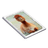 Funny Alpaca-laptop Notitieboek (Rechterzijde)