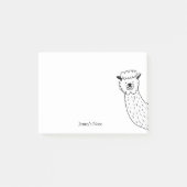 Funny Alpaca llama Illustratie Aangepaste naam Post-it® Notes (Voorkant)