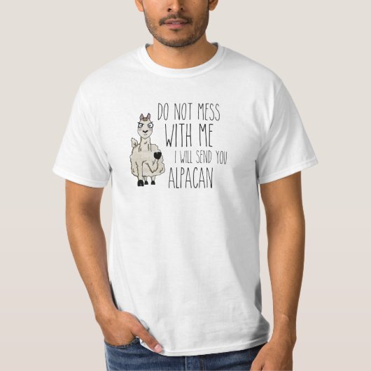Funny Alpaca T-shirt (Voorkant)