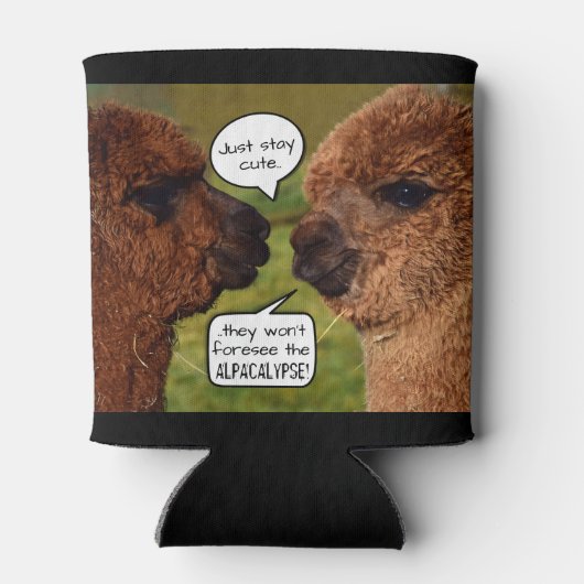 Funny Alpacalypse Scheming Blikjeskoeler (Achterkant)