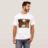 Funny Alpacalypse Scheming T-shirt (Voorkant volledig)