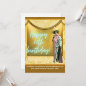 Funny Altered Art 60th Birthday Kaart (Voorkant / Achterkant in situ)