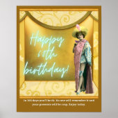 Funny Altered Art 60th Birthday Poster (Voorkant)