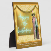 Funny Altered Art 60th Birthday Tabletop Fotoplaat (Zijkant)