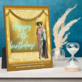 Funny Altered Art 60th Birthday Tabletop Fotoplaat (Zijkant)