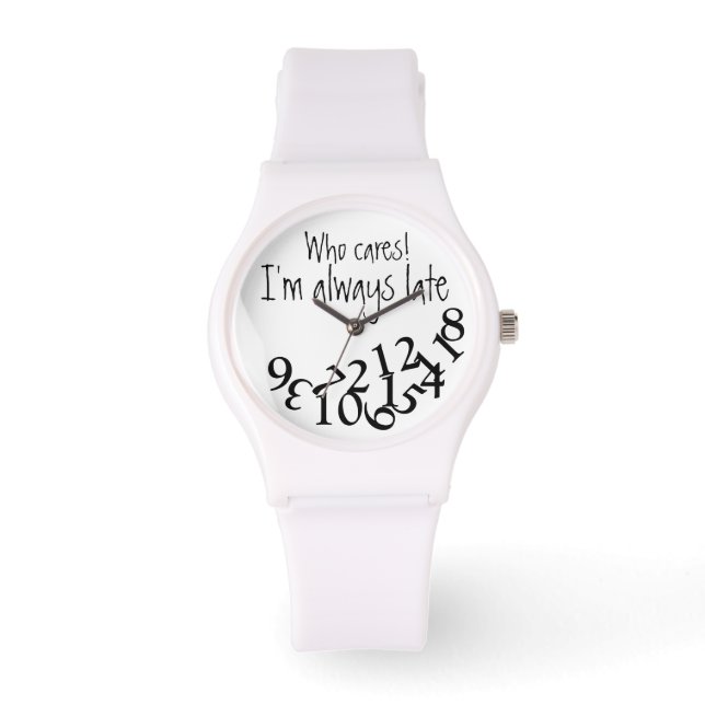 Funny Altijd laat Horloge (Voorkant)