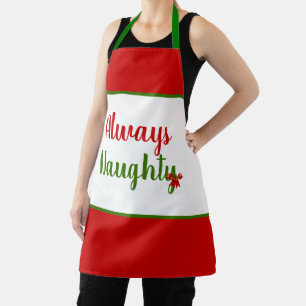 Funny Altijd Naughty Kerstmis Schort