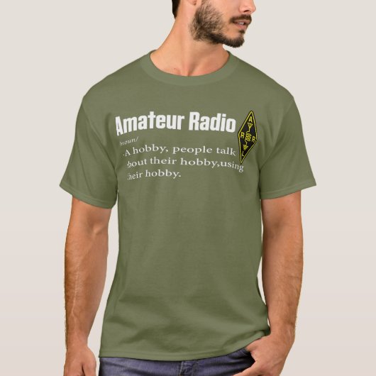 Funny Amateur Radio Hobby Gift Shirt voor HAM (Voorkant)