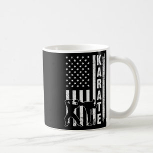 Funny American Flag Karate Art for Men Women Karat Koffiemok