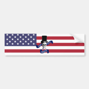 Funny American vlag Bumpersticker