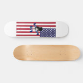 Funny American vlag Skateboard (Horizontaal)