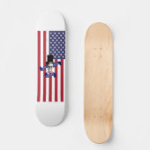 Funny American vlag Skateboard (Voorkant)