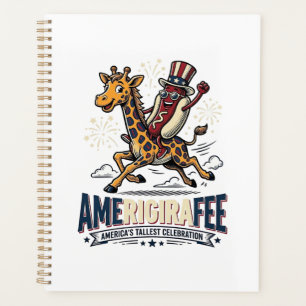 Funny Amerigiraffee Patriotique Giraffe Chemise Ho