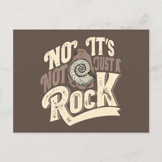 Funny Ammonitls Fossils Hunter Quote Briefkaart (Voorkant)