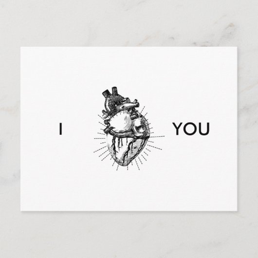 Funny Anatomically Correction Heart Briefkaart (Voorkant)
