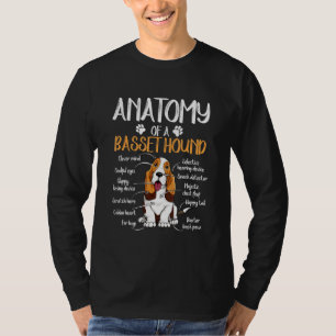 Funny Anatomy Basset Hound Dog T-shirt