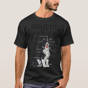Funny Anatomy Border Collie Hondenliefhebber Gift T-shirt