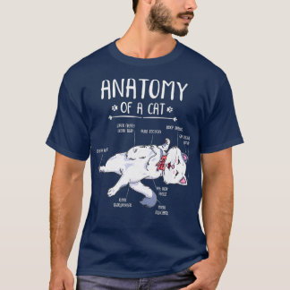 Funny Anatomy Cat Kat Kitten Lover Gift T-shirt