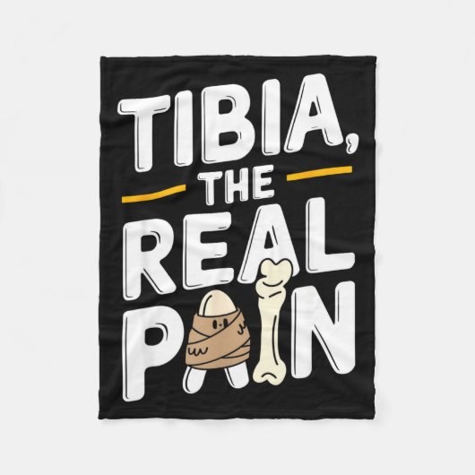 Funny Anatomy Going Tibia Okay Broken Leg Gift For Fleece Deken (Voorkant)