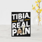 Funny Anatomy Going Tibia Okay Broken Leg Gift For Kaart (Gele Bloem)