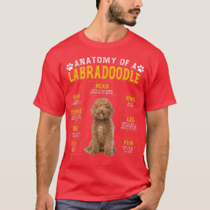 Funny Anatomy Labradoodle Gifts for Women Mannen T-shirt