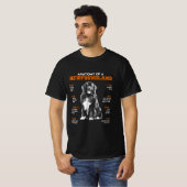 Funny Anatomy of a Newfoundland Dogs T-shirt (Voorkant volledig)