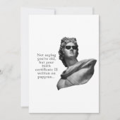 Funny Ancient Greek Birthday Kaart (Voorkant)