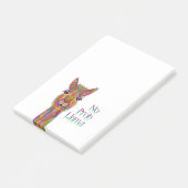 Funny and Colorful Llama Post-it® Notes (Schuin)