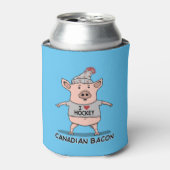 Funny and Cute Canadian Bacon Pig Blikjeskoeler (Blikje Voorkant)