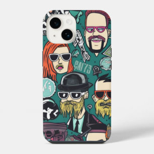 Funny and Cute Crypto Punks iPhone 14 Hoesje