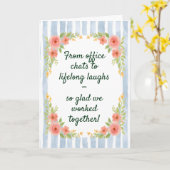 Funny and Heartfelt Colleague Goodbye Card Kaart (Gele Bloem)