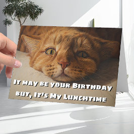 Funny and Humoureuze Cat Lovers Joke Happy Birthda Kaart